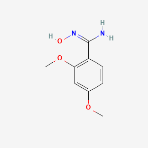 molecular formula C9H12N2O3 B13721008 N'-hydroxy-2,4-dimethoxybenzenecarboximidamide 
