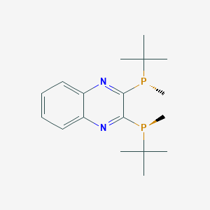 molecular formula C18H28N2P2 B1372110 (S,S)-2,3-Bis(tert-butylmethylphosphino)quinoxaline CAS No. 1107608-80-9