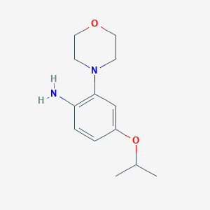 molecular formula C13H20N2O2 B13721113 4-Isopropoxy-2-morpholinoaniline 