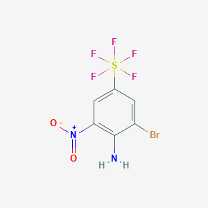 molecular formula C6H4BrF5N2O2S B1372116 4-Amino-3-bromo-5-nitrophenylsulphur pentafluoride CAS No. 1159512-33-0