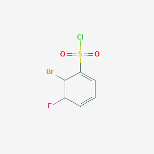 molecular formula C6H3BrClFO2S B1372118 2-Bromo-3-fluorobenzenesulphonyl chloride CAS No. 1065076-31-4