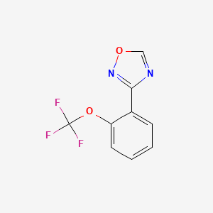 molecular formula C9H5F3N2O2 B13721184 3-(2-(Trifluoromethoxy)phenyl)-1,2,4-oxadiazole 