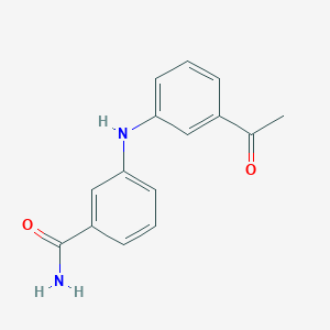 molecular formula C15H14N2O2 B13721211 3-((3-Acetylphenyl)amino)benzamide 