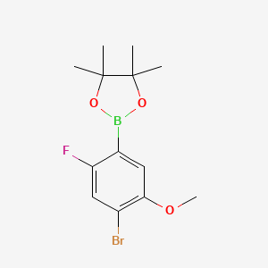2-(4-Bromo-2-fluoro-5-methoxyphenyl)-4,4,5,5-tetramethyl-1,3,2-dioxaborolane