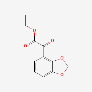 molecular formula C11H10O5 B13721280 Ethyl 2-(1,3-benzodioxol-4-yl)-2-oxoacetate 