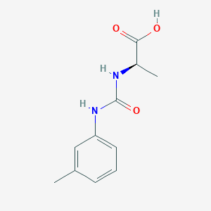 molecular formula C11H14N2O3 B13721298 (2R)-2-(([(3-Methylphenyl)amino]carbonyl)amino)propanoic acid 