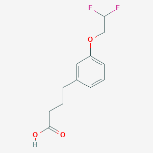 molecular formula C12H14F2O3 B13721330 4-[3-(2,2-Difluoroethoxy)phenyl]-butyric acid 