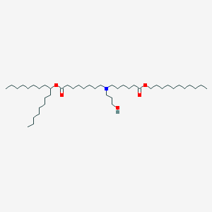molecular formula C45H89NO5 B13721337 Heptadecan-9-yl 8-((3-hydroxypropyl)(6-oxo-6-(undecyloxy)hexyl)amino)octanoate 