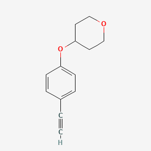 molecular formula C13H14O2 B13721353 4-(4-Ethynylphenoxy)-tetrahydropyran 