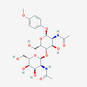molecular formula C23H34N2O12 B13721355 L-AllNAc(a1-4)L-GulNAc(a)-O-Ph(4-OMe) 