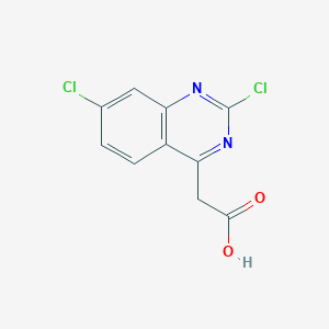 molecular formula C10H6Cl2N2O2 B13721360 2,7-Dichloroquinazoline-4-acetic Acid 