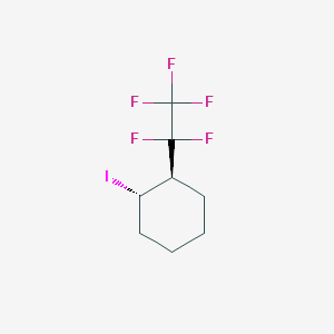 molecular formula C8H10F5I B13721364 trans-1-Iodo-2-(pentafluoroethyl)cyclohexane 