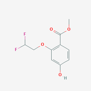 molecular formula C10H10F2O4 B13721379 Methyl 2-(2,2-difluoroethoxy)-4-hydroxybenzoate 