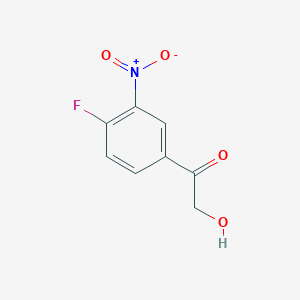 molecular formula C8H6FNO4 B13721380 4'-Fluoro-3'-nitro-2-hydroxyacetophenone 