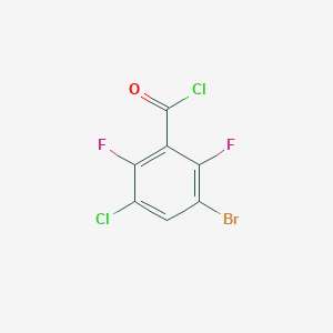 molecular formula C7HBrCl2F2O B13721381 3-Bromo-5-chloro-2,6-difluorobenzoyl chloride 