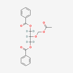 molecular formula C20H20O7 B13721403 2-(Acetoxymethoxy)-1,3-propanediyl-d5 Dibenzoate 