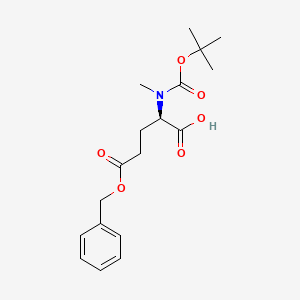 molecular formula C18H25NO6 B1372144 Boc-N-Me-D-Glu(OBzl)-OH CAS No. 1562452-07-6