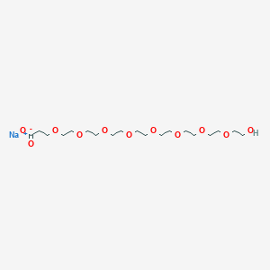 molecular formula C19H37NaO11 B13721481 Hydroxy-PEG8-acid sodium salt 