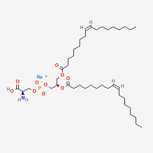 molecular formula C42H77NNaO10P B13721488 1,2-Dioctadecenoyl-sn-glycero-3-Phosphoserine 