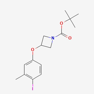 molecular formula C15H20INO3 B13721491 tert-Butyl 3-(4-iodo-3-methylphenoxy)azetidine-1-carboxylate 