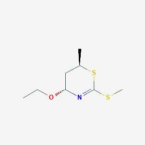 4H-1,3-Thiazine,4-ethoxy-5,6-dihydro-6-methyl-2-(methylthio)-,(4R,6R)-rel-(9CI)