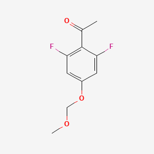 molecular formula C10H10F2O3 B13721519 2',6'-Difluoro-4'-(methoxymethoxy)acetophenone 