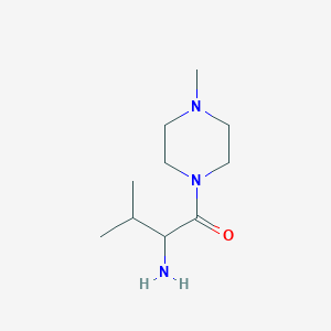 molecular formula C10H21N3O B13721551 2-Amino-3-methyl-1-(4-methyl-piperazin-1-yl)-butan-1-one 