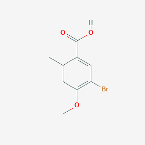 molecular formula C9H9BrO3 B1372156 5-Bromo-4-methoxy-2-methylbenzoic acid CAS No. 875245-69-5