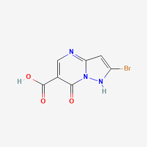 molecular formula C7H4BrN3O3 B1372157 2-Bromo-7-hydroxypyrazolo[1,5-a]pyrimidine-6-carboxylic acid CAS No. 1225375-60-9