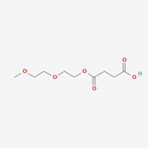 molecular formula C9H16O6 B13721687 4-[2-(2-methoxyethoxy)ethoxy]-4-oxobutanoic acid 