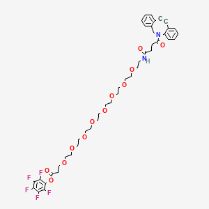 molecular formula C44H51F5N2O12 B13721692 DBCO-PEG8-PFP ester 