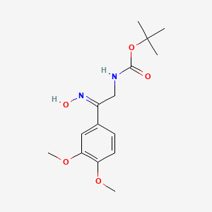 molecular formula C15H22N2O5 B13721716 [2-(3,4-Dimethoxyphenyl)-2-hydroxyiminoethyl]carbamic acid tert-butyl ester 