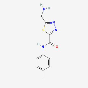 5-(Aminomethyl)-N-(4-methylphenyl)-1,3,4-thiadiazole-2-carboxamide