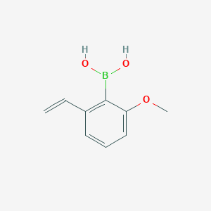 molecular formula C9H11BO3 B13721728 2-Methoxy-6-vinylphenylboronic Acid 