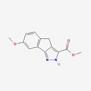 molecular formula C13H12N2O3 B13721752 Methyl 7-methoxy-2,4-dihydroindeno[1,2-c]pyrazole-3-carboxylate 