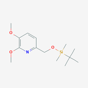 molecular formula C14H25NO3Si B1372182 6-((tert-Butyldimethylsilyloxy)methyl)-2,3-dimethoxypyridine CAS No. 1138443-87-4