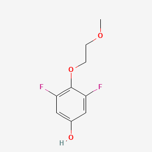 molecular formula C9H10F2O3 B13721824 3,5-Difluoro-4-(2-methoxyethoxy)-phenol 