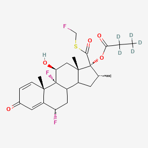 molecular formula C25H31F3O5S B13721855 (6alpha,11beta,16alpha,17alpha)-Androsta-1,4-diene-17-carbothioic acid, 6,9-di 