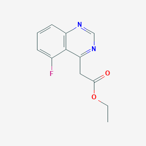 molecular formula C12H11FN2O2 B13721866 Ethyl 5-Fluoroquinazoline-4-acetate 