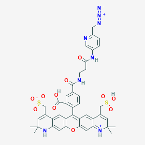 molecular formula C42H40N8O11S2 B13721893 APDye 568 Picolyl Azide 