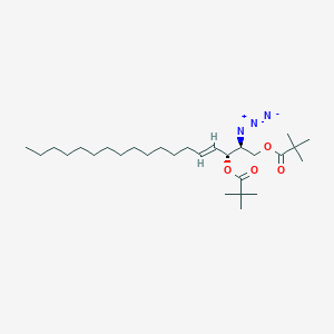 molecular formula C28H51N3O4 B13721954 2-Azido-1,3-di-o-pivaloyl D-erythro-Sphingosine 