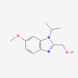 molecular formula C12H16N2O2 B13721962 (1-Isopropyl-6-methoxy-1H-benzo[d]imidazol-2-yl)methanol 