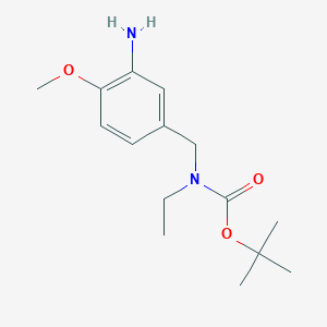 molecular formula C15H24N2O3 B13721981 (3-Amino-4-methoxybenzyl)-ethylcarbamic acid tert-butyl ester 