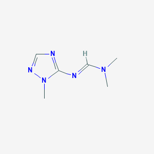 molecular formula C6H11N5 B13722019 N,N-Dimethyl-N'-(1-methyl-1H-1,2,4-triazol-5-yl)formimidamide 