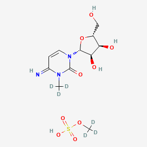 molecular formula C11H19N3O9S B13722022 3-Methyl Cytidine-d3 Methosulfate-d3 