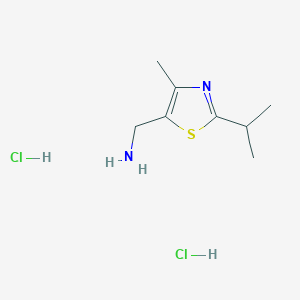 (2-Isopropyl-4-methyl-1,3-thiazol-5-YL)-methylamine dihydrochloride