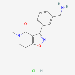 3-(3-Aminomethyl-phenyl)-5-methyl-6,7-dihydro-5H-isoxazolo[4,5-c]pyridin-4-one hydrochloride