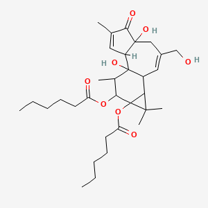 molecular formula C32H48O8 B13722196 Phorbol 12,13-dihexanoate 