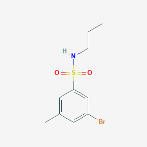 molecular formula C10H14BrNO2S B1372222 3-Bromo-5-methyl-N-propylbenzenesulfonamide CAS No. 1020252-89-4