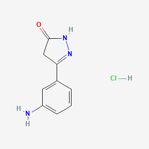 5-(3-aminophenyl)-2,4-dihydro-3H-pyrazol-3-one hydrochloride